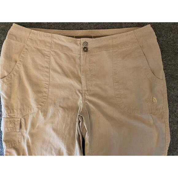 The North Face Hiking Trail Pants Womens 12‎ Tan Cargo Gorpcore Outdoor - Picture 1 of 16
